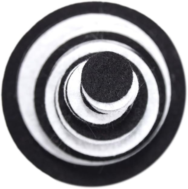 Playfully Ever After Black & White Craft Felt Circles (Mixed Size Pack - 56pc)