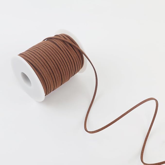 leather string, faux leather cord, flat suede leather lace for necklaces, bracelets, jewelry making, tassels, dream catchers and art crafts