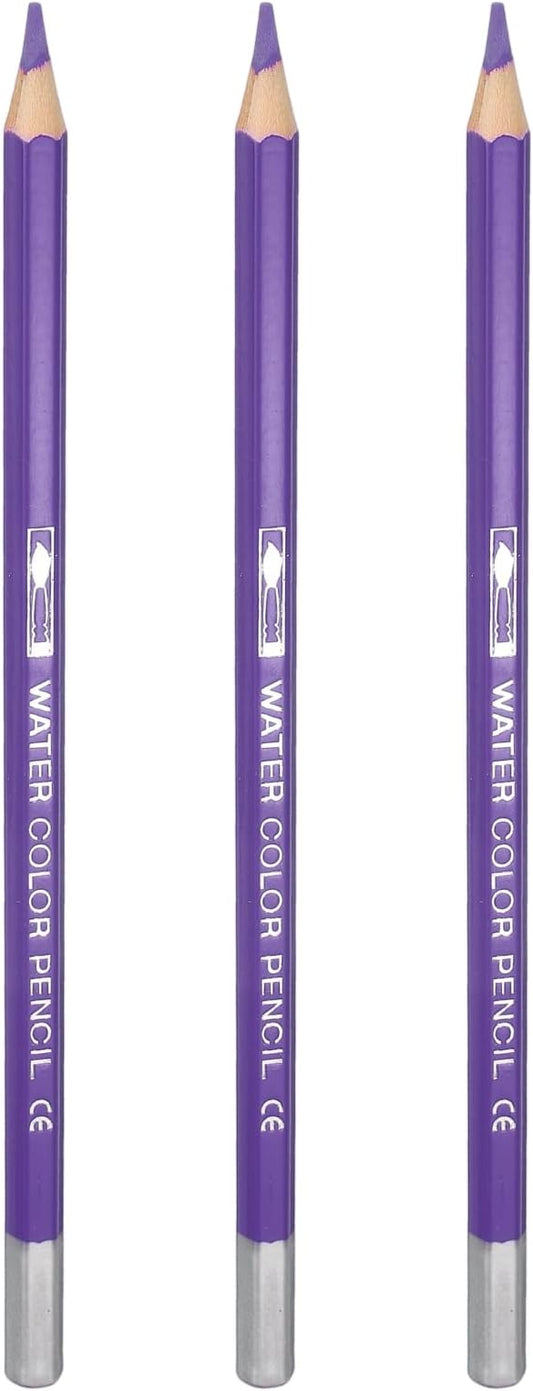 PATIKIL Watercolor Pencils, Purple Color Pencil Set Sketch Coloring Drawing Colored Pencils Bulk Artist Drawing Supplies for Adult Coloring Book Blending, 3 Pcs