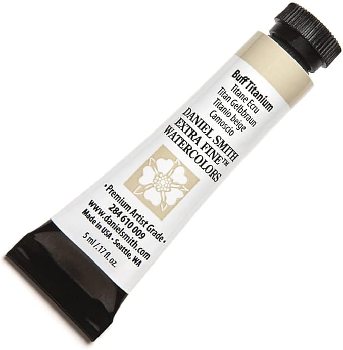 Daniel Smith 284610009 Extra Fine Watercolors Tube, 5ml, Buff Titanium, 0.17 Fl Oz (Pack of 1)