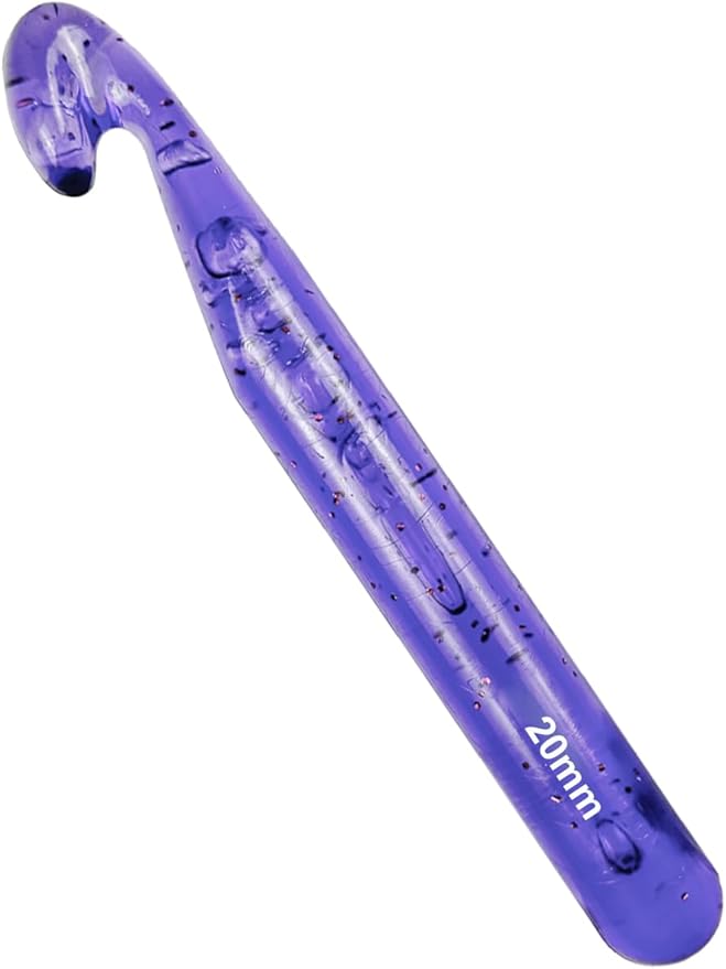 Weabetfu 20mm Large Crochet Hook,Huge Crochet Hooks for Chunky Yarn,Ergonomic Knitting Giant Crochet Hooks,Big Crochet Hooks for Knitting Yarn Carpet Scarf Wool Roving