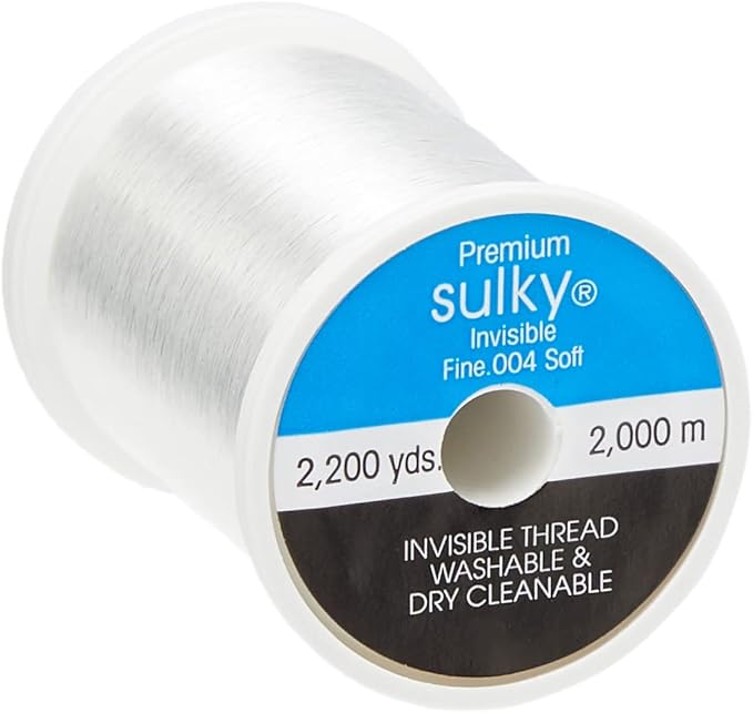 Sulky 232S-2001 Premium Invisible Thread for Sewing, 2200-Yard, Clear