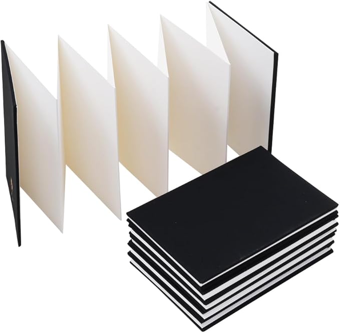 Hoidaai Watercolour Hardback Concertina - Accordion-fold Design - Travel Protable Journal Watercolor Book - Sketchbook - 300 GSM - 15 x 100 cm - One Book - Cold Press