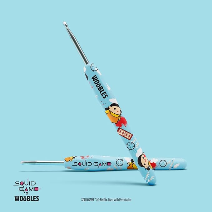 The Woobles Beginners Crochet Kit with Easy Peasy Yarn as seen on Shark Tank - with Step-by-Step Video Tutorials - Squid Game (Young-HEE Character)