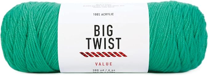 Craftz Worsted Yarn (Jade Green) - 100% Acrylic, 6 oz, 380 Yards