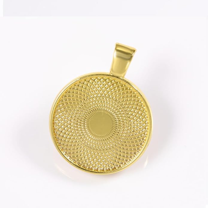 DAHI Bezel Pendant Trays for Jewelry Making DIY Round Pendant Tray Charm Bezel Blanks Setting Cabochon Blank Base for DIY Jewelry Findings Making,Crafting Photo,Necklace,Pendant Making Visit the Oubaka Store