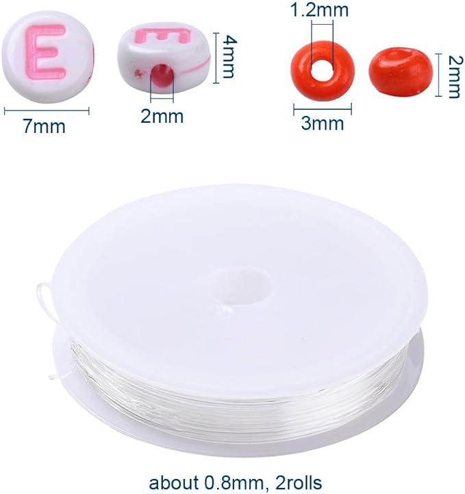3370 Pcs 3mm Glass Seed Beads Bracelet Making Kit, Small Beads Friendship Jewelry Craft Kit with Letter Beads & Elastic Cord, DIY Art Craft Gift for Girls