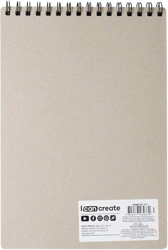Mont Marte Discovery Sketch Book A4 (8.3 x 11.7in) 30 Sheets 150gsm