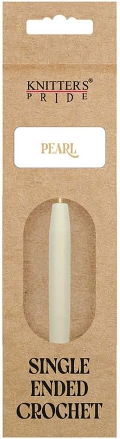 Knitter’s Pride Pearl Aluminum Crochet Hook – US Size J (6mm)