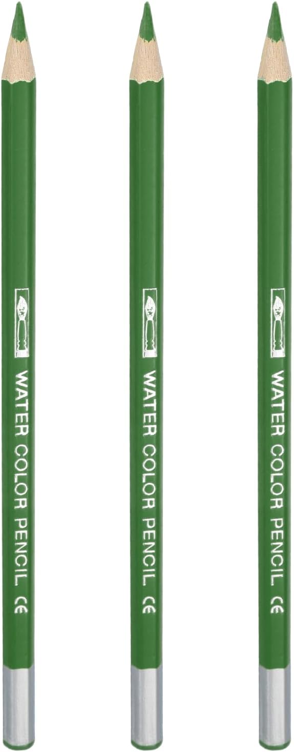 PATIKIL Watercolor Pencils, Green Color Pencil Set Sketch Coloring Drawing Colored Pencils Bulk Artist Drawing Supplies for Adult Coloring Book Blending, 3 Pcs