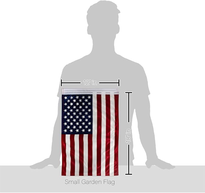 4th Of July American Flag For Independence Day Wall Scroll Wood Dowel Kit Hanging Decoration For Grave Yard Sign Memorial Veterans Day USA Poster Door Canvas Tapestry Gifts For Dad