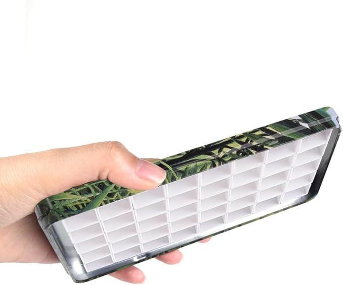 40Pcs Empty Half Pans with Magnetic Stripe Watercolor Paint Travel Tin Palette Case, Artist Paints Half Pan Kits for DIY Watercolor Oils or Acrylics Painting Art Drawing Jungle
