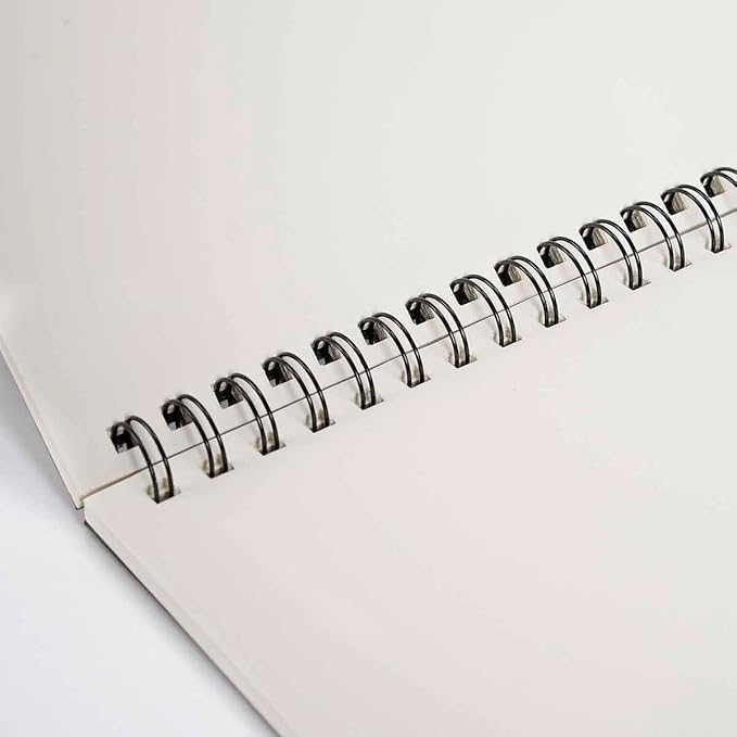 CONDA 9"x12" Sketch Book Set, 2 Pack, 120 Sheets, Spiral Bound Marker Pad, Durable Acid Free Sketchbook Mixed Media for Beginner Kids Adults Artists