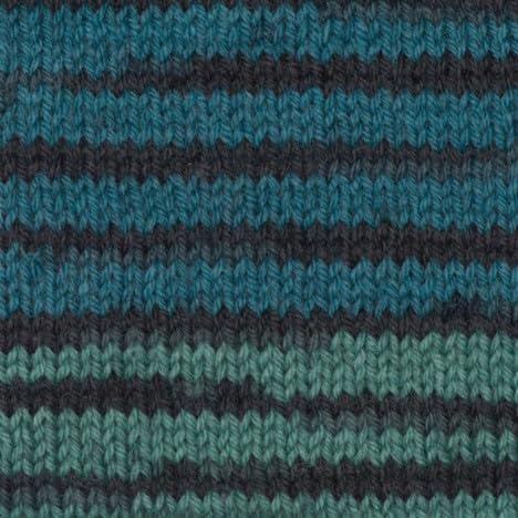 Patons Kroy Socks Yarn 2-Pack Bundle with Bella's Crafts Stitch Markers (Turquoise Stripes)