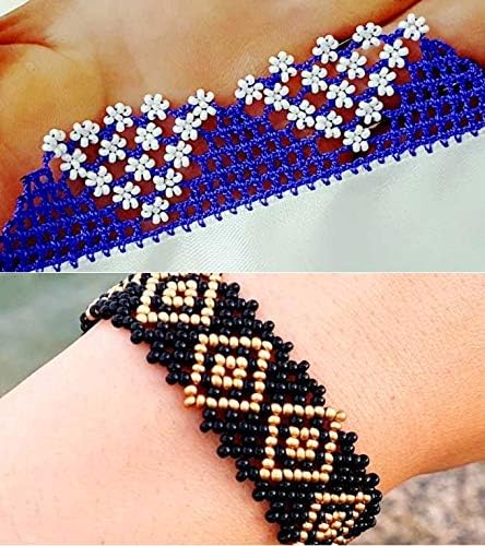 Perlin Glass Seed Beads 2mm 11/0 Round Mini Small Pony Beads 6500pcs for Making Earrings Bracelets Pendants Waist Jewelry DIY Handmade Opaque Color Kit (Orange)
