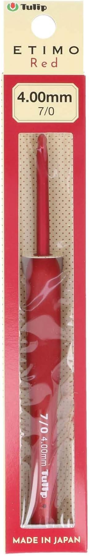 Tulip Crochet Hook, Red, 4 millimeters