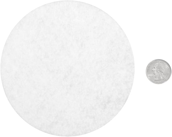 Playfully Ever After White Craft Felt Circles (5 Inch - 18pc)