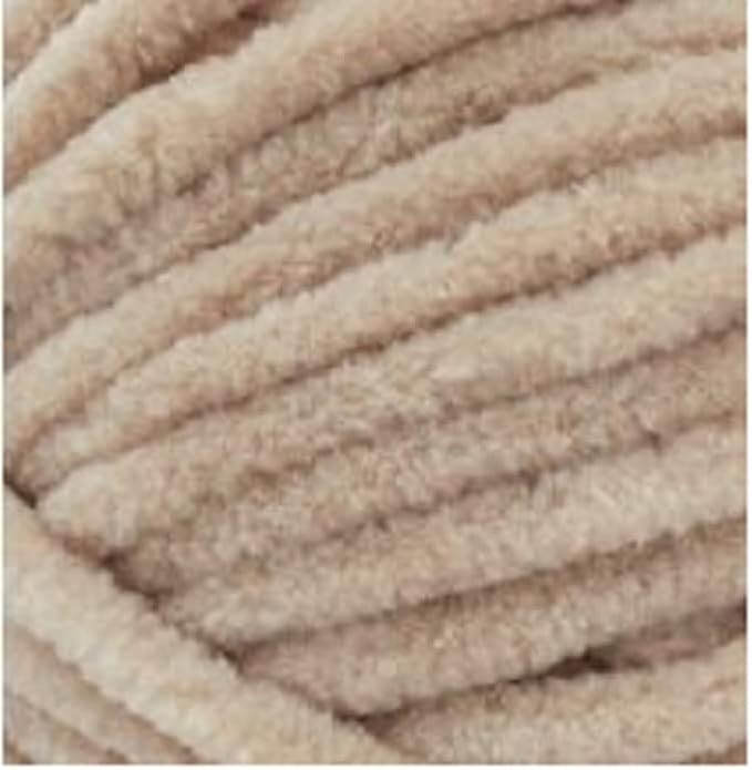 Premier Yarns Parfait Chunky Chenille Yarn 3.5 Oz 6 Super Bulky Weight 3 Pack Bundle with Bella's Stitch Place Holders (Toffee)