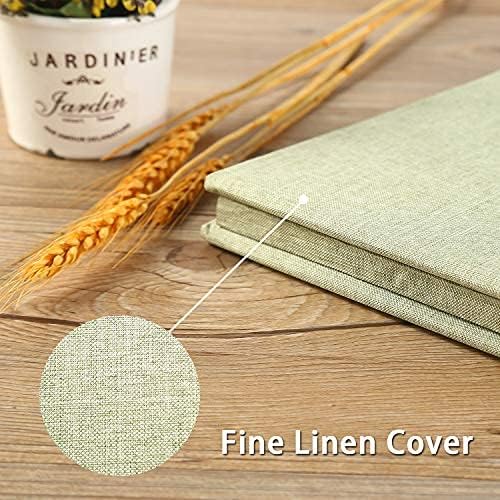 Vienrose Large Photo Album Self Adhesive for 4x6 5x7 8x10 Pictures Scrapbook Album DIY Scrap Book 40 Sticky Pages with A Metallic Pen Grassgreen