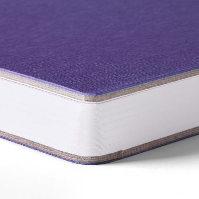 Mifuner Purple Hardcover Sketchbook Square Hardbound Sketch Journal 4.7 x 4.7 Inch 42 Sheets Art Book 250GSM Ultra Smooth Paper Ideal for Pencils,Water Color Pen,Marker Pen