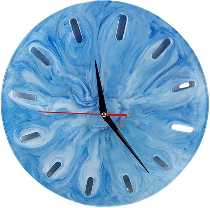 Clock Molds for Resin Casting Round Clock Wall Decor Clock Silicone Mold with Clock Movement for Wall Clack Art Home Decoration Hanging Ornaments DIY Epoxy Resin Mold Kit