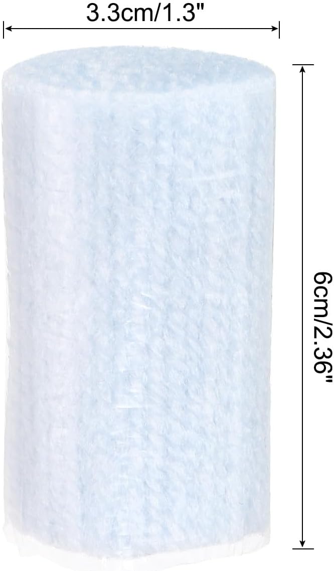PATIKIL 10 Rolls Latch Hook Yarn, Precut Rug Making Kit for Adults Beginners, Crochet Bundles for Tapestry DIY Craft, Light Blue