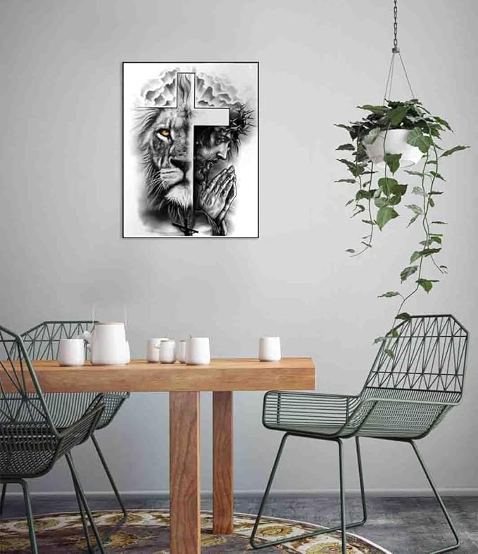 jesus christ cross stitch kits for adults beginner,lion counted cross stitch kits printed stitching cute patterns dimensions needlepoint art crafts embroidery kits for adults beginners