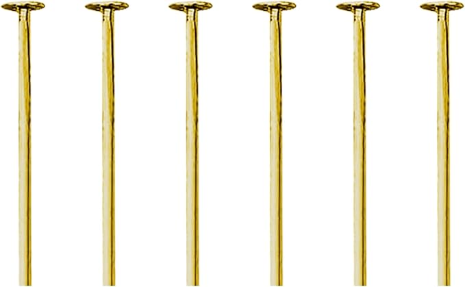 Mandala Crafts 1 Inch Antique Brass Flat Head Pins for Jewelry Making Earring Making Supplies – 500 PCs Jewelry Findings for Making Earring DIY Bracelets Rosary Charms