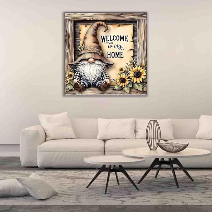 gnome cross stitch kits for adults beginner,home counted cross stitch kits printed stitching cute patterns dimensions needlepoint art crafts embroidery kits for adults beginners