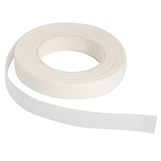 DECORA 1/2" Wide 3 Pieces White Floral Stem Wrap Tapes for Bouquets and Brooch