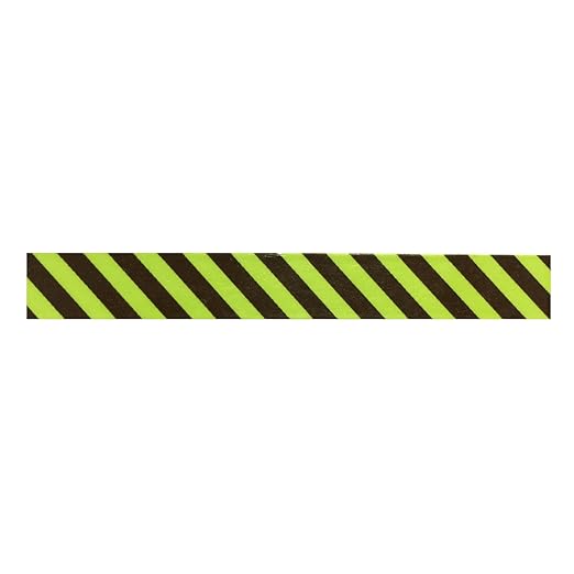 Wrapables Colorful Washi Masking Tape, Green and Brown Diagonal Stripes