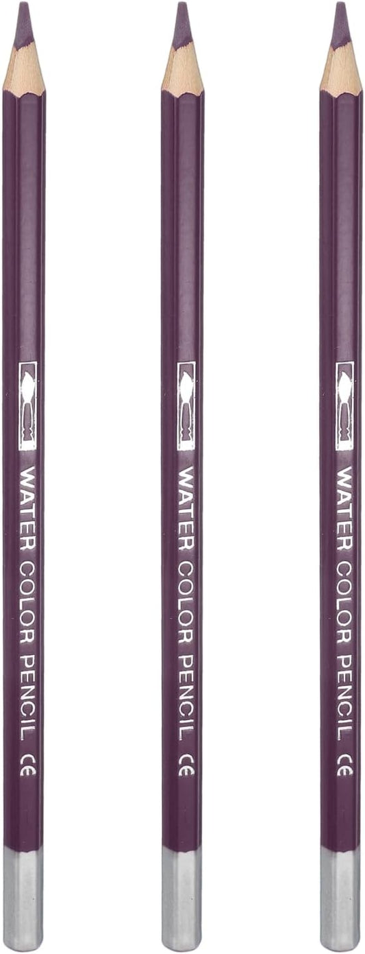 PATIKIL Watercolor Pencils, Purple Jam Color Pencil Set Sketch Coloring Drawing Colored Pencils Bulk Artist Drawing Supplies for Adult Coloring Book Blending, 3 Pcs