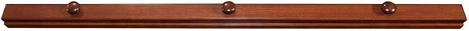 RRD Amish Made Wooden Quilt Rack Wall Mount - Rustic Tapestry Hangers for Rugs, Tapestries & Quilts - Cherry Wood, Cherry Stain, 36' Long