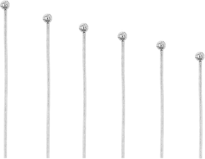 Mandala Crafts Stainless Steel Ball Head Pins for Jewelry Making Earring Making Supplies - Jewelry Findings for Making Earrings DIY Bracelets Rosary Charms