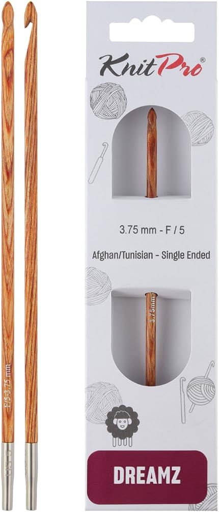 KnitPro Dreamz Afghan/Tunisian Crochet Hook | US Size F (3.75mm)