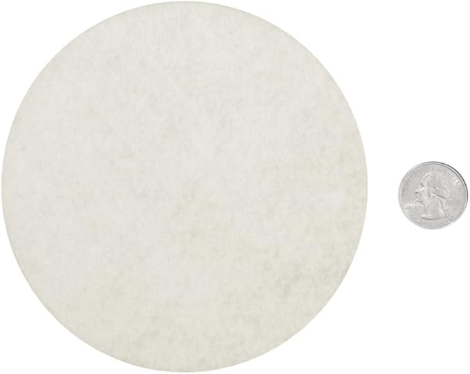 Playfully Ever After Cream Off-White Craft Felt Circles (5 Inch - 18pc)