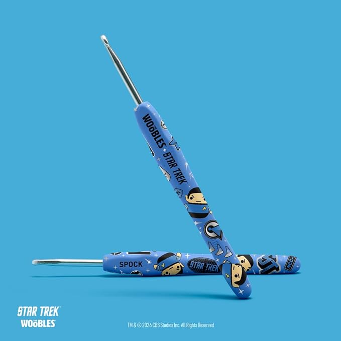 The Woobles Star Trek Crochet Kit for Beginners with Easy Peasy Yarn as seen on Shark Tank – Arts & Crafts Adult Knitting Kit with Step-by-Step Video Tutorials - Spock