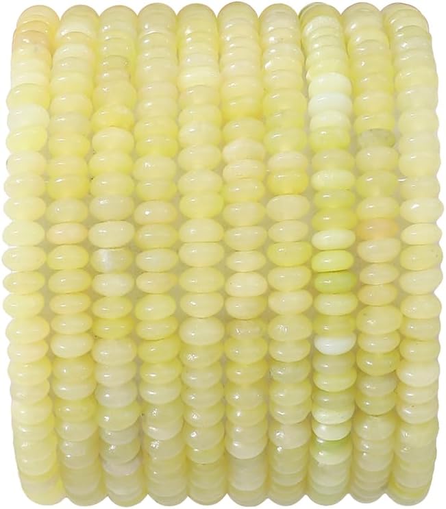 beadia natural lemon jade disk stone beads 4x2mm 160pcs rondelle loose semi gemstone beads for jewelry making design