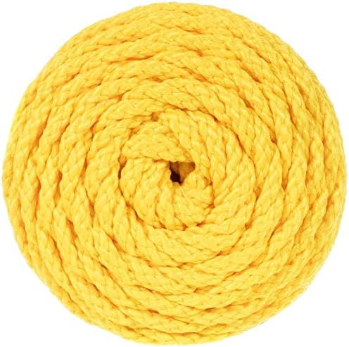 Bonnie Macrame Craft Cord 6mmX100yd - Sunshine Yellow