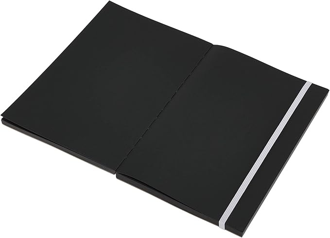 SoHo Urban Artist Brick Sketchbook Journals for Sketching, Drawing, Colored Pencils, Graphite, and More - Black 5.5"x8.5" (150 GSM, 80 Sheets) - 2 Pack