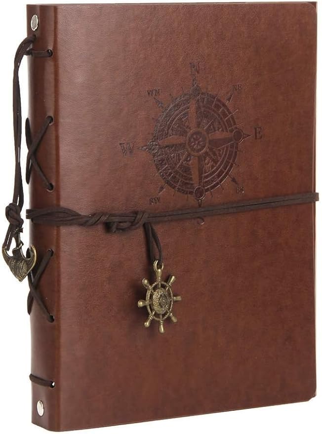 ThxMadam Leather Scrapbook Album 60 Pages Vintage Love Photo Album,11 * 8.1 Inch Scrapbook for Couples-DIY Memory Book,Birthday/Wedding Guest Book Gift for Anniversary Mother's Day
