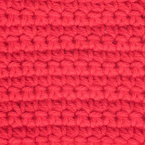 Caron One Pound Solids Yarn, 6oz, Gauge 4 Medium Worsted, 100% Acrylic - Yard Scarlet ( 1 Piece )