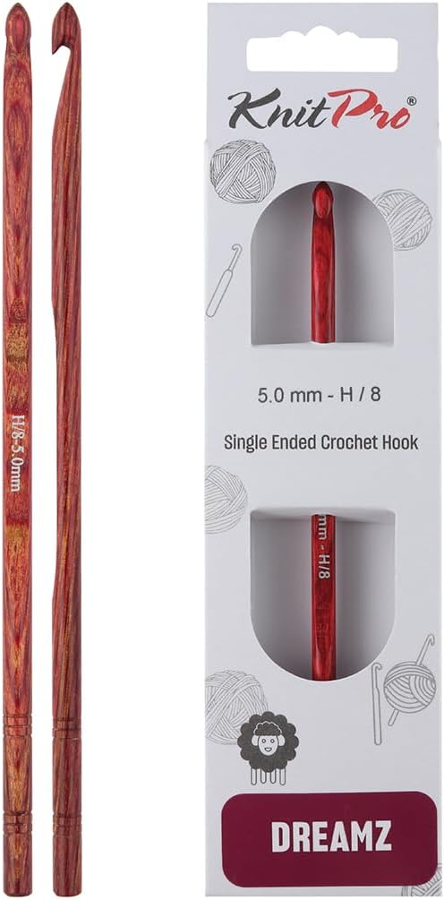 KnitPro Dreamz Single-Ended Crochet Hook | US Size H (5mm)