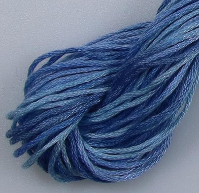 KCS Big skeins of 25 Meters Size 25 Color Variegated Cross Stitch Stranded Threads,6 skeins,4230