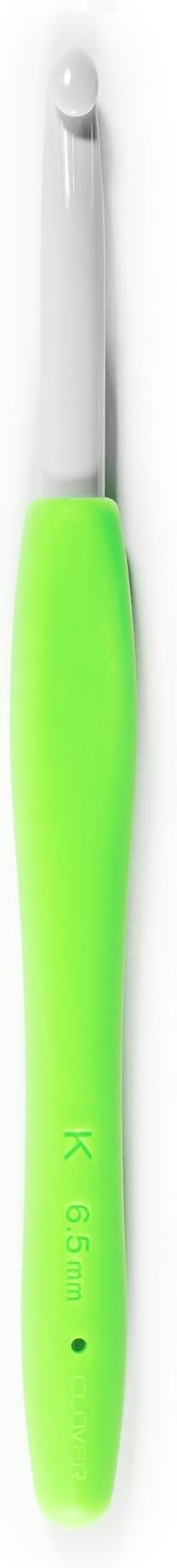 Clover 1053/K Amour Crochet Hook, Size K/6.5mm , Green
