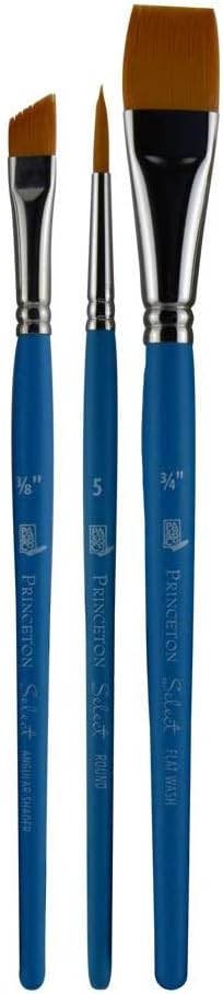 Princeton Select Artiste Brush Set No. 14, Synthetic, 3 Piece, 1 Count
