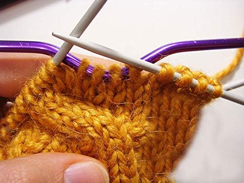 22pcs Aluminum Cable Needles & Stitch Holders Knitting Tools,Safety Pin Cable Stitches Hook,Large Eye Bent Tapestry Needles for Yarn Sewing Weaving Knitting Sweaters Blanket DIY