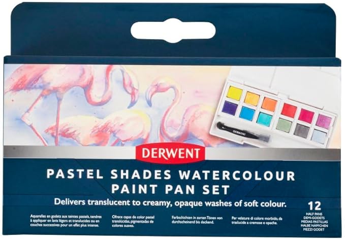 Derwent Pastel Shades Watercolor Paint Pan Set (2306247)