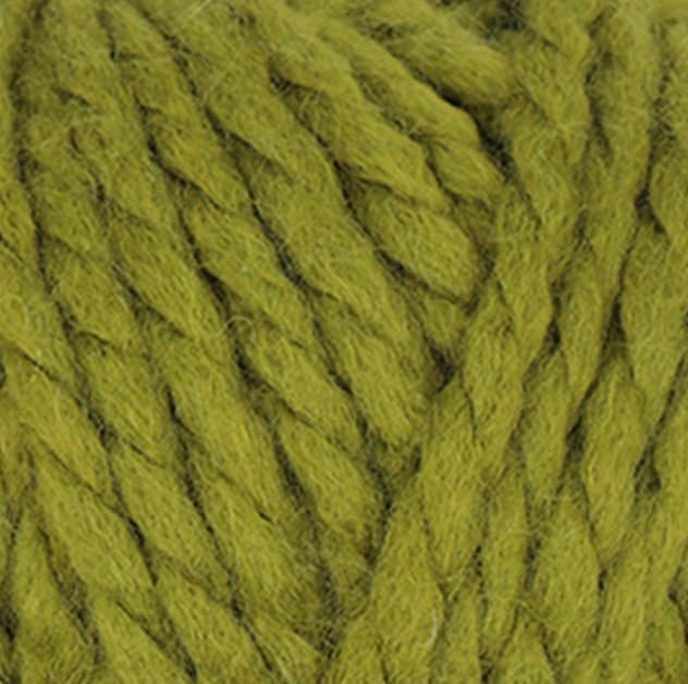 Estako Cozy Thick & Quick Yarn 20% Wool 80% Acrylic Soft Super Bulky Weight #6 Knitting and Crocheting Yarn 3.52 oz (100gr) 65 yds (60 m) (50490-Grass)