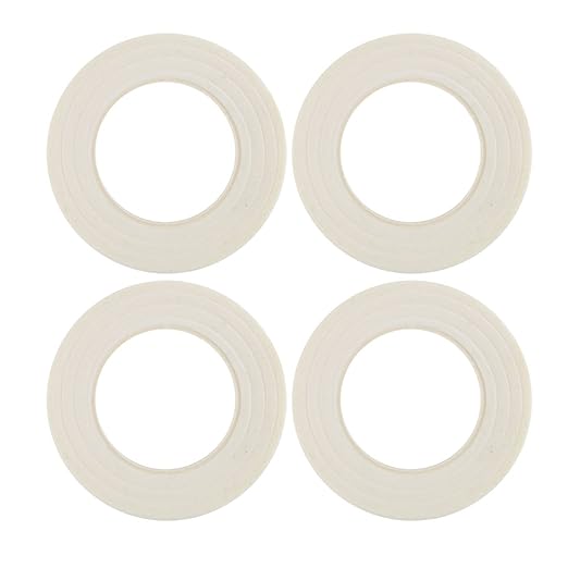 DECORA 1/2" Wide 4 Pieces White Floral Stem Wrap Tapes for Florist Arrangement
